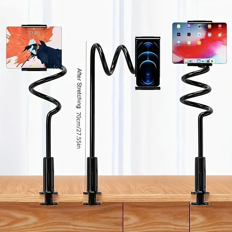 Universal Lazy Bedside Desktop Mobile Phone Tablet Stand Suporta Desktop Spiral Stands como For iPhone 15 14 Samsung Xiaomi iPad